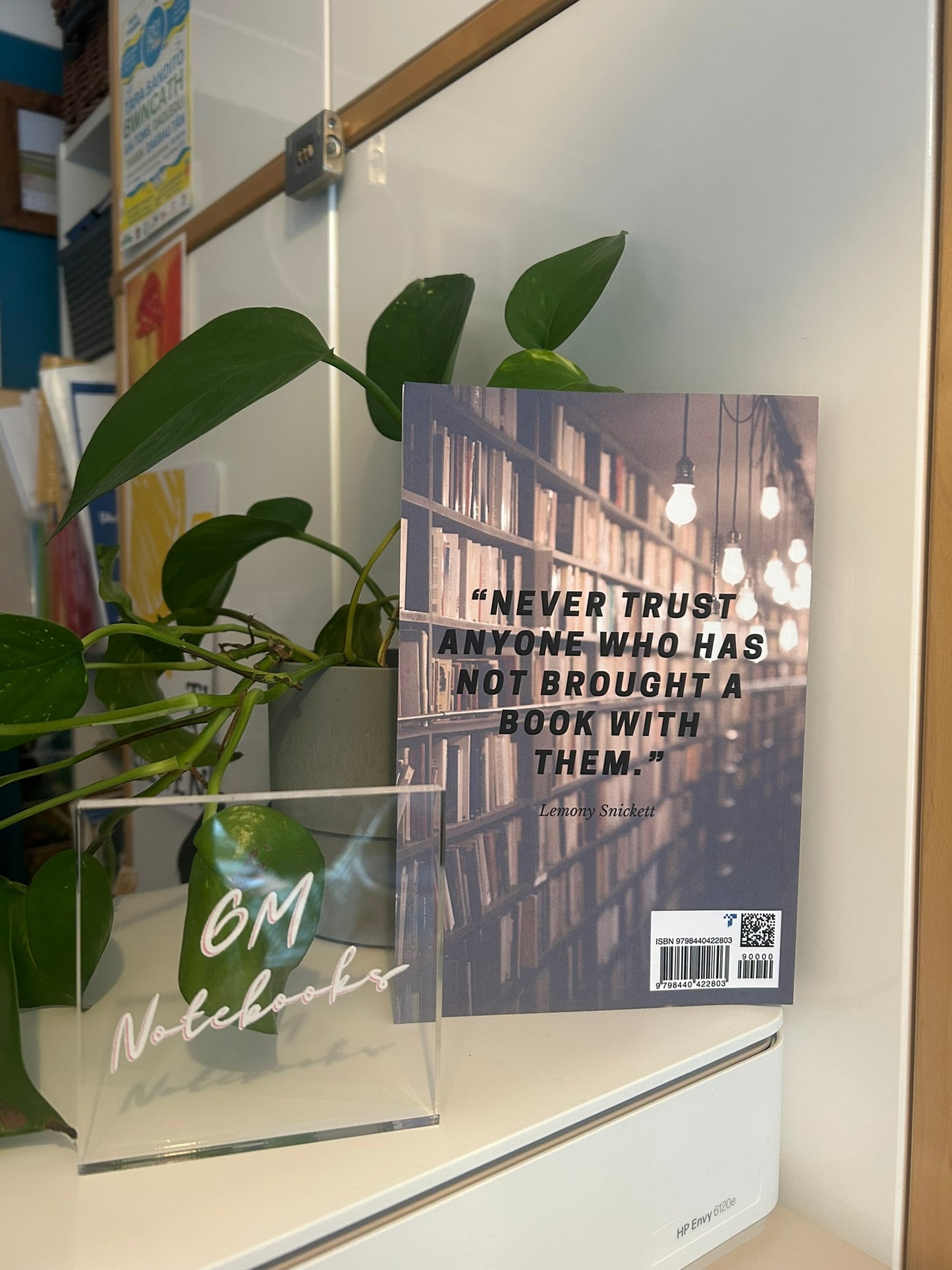 Book Notebook - 120 Pages, Lined and Numbered