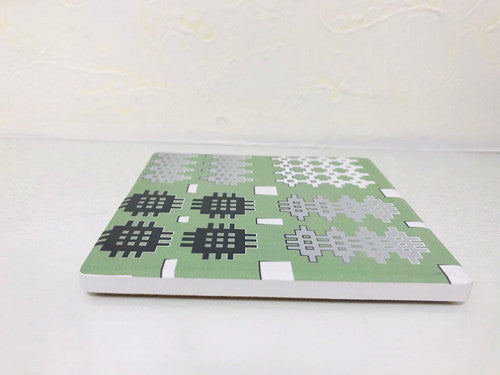 Moose & Co Green Tapestry Coaster