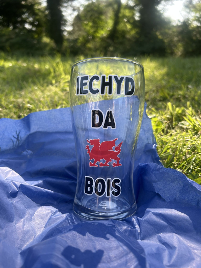 Gwydr Peint Iechyd Da Bois Pint Glass