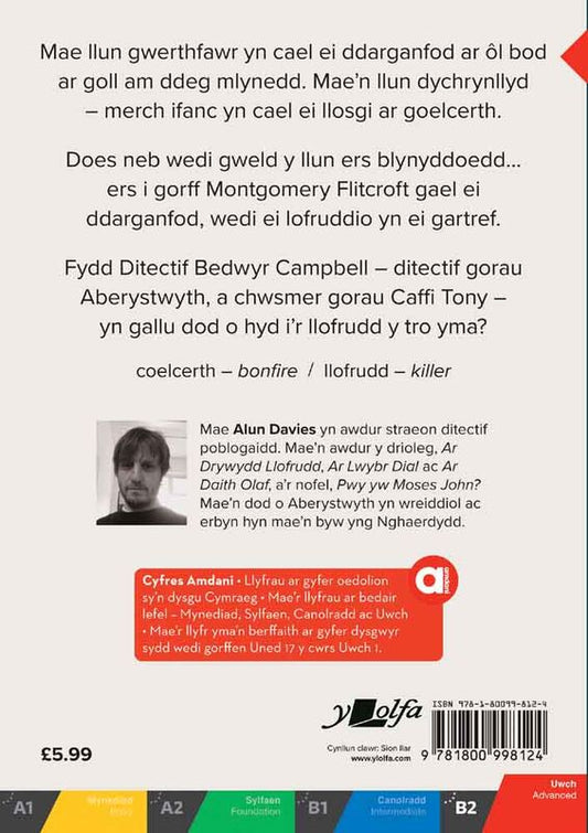 Tywyllwch y Fflamau Alun Davies (Uwch)