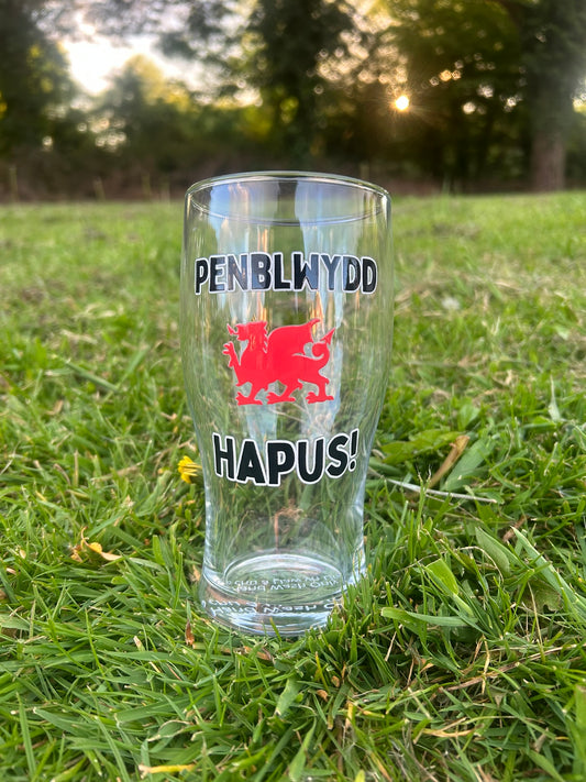 Gwydr Peint Penblwydd Hapus Pint Glass