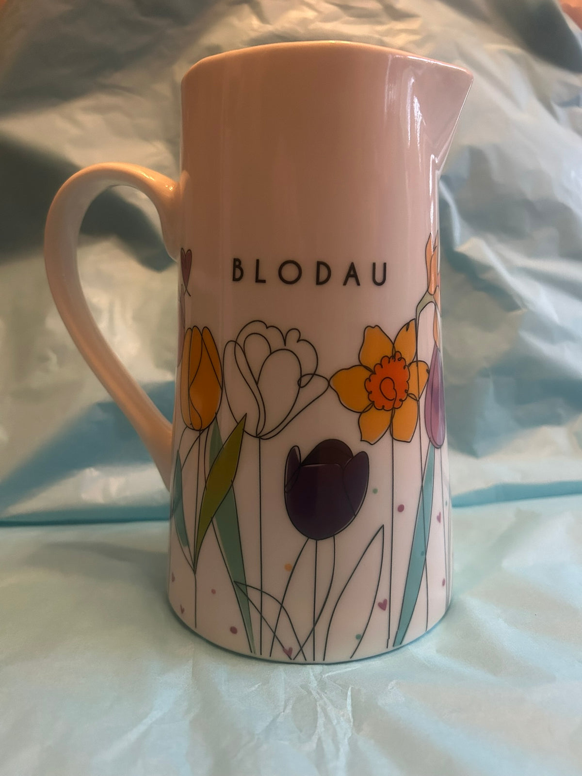 Blodau extra large flower jug - daffodils
