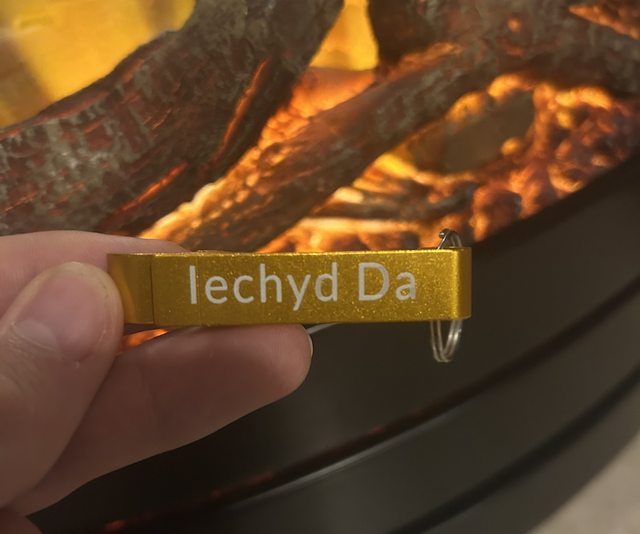 Iechyd Da Engraving Bottle Opener Keyring