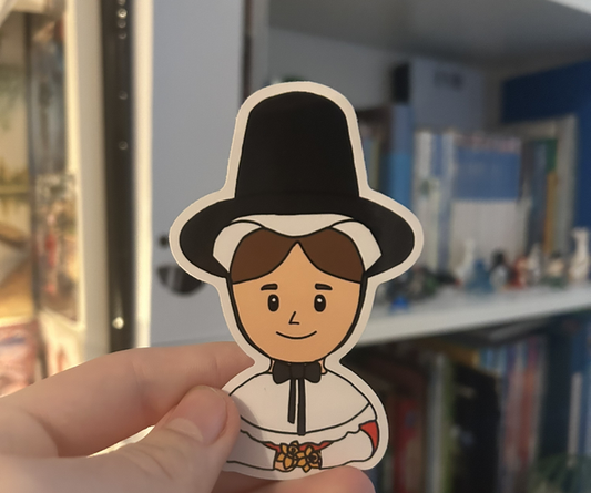Welsh Lady Sticker - Eiconig Cy