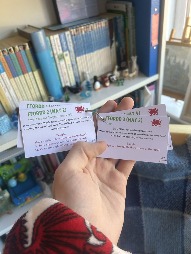 Forming Questions in Welsh 85x55mm Flashcards